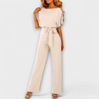 Noria – Dark Blue Jumpsuit with Elegant Silhouette
