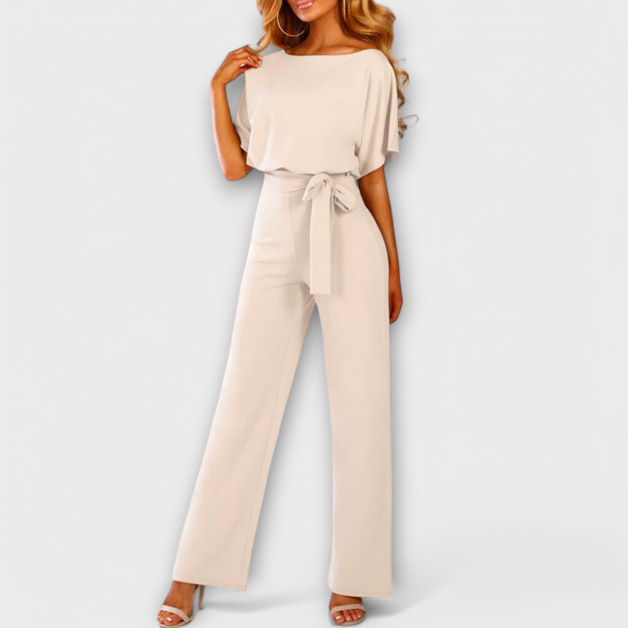 Noria – Dark Blue Jumpsuit with Elegant Silhouette