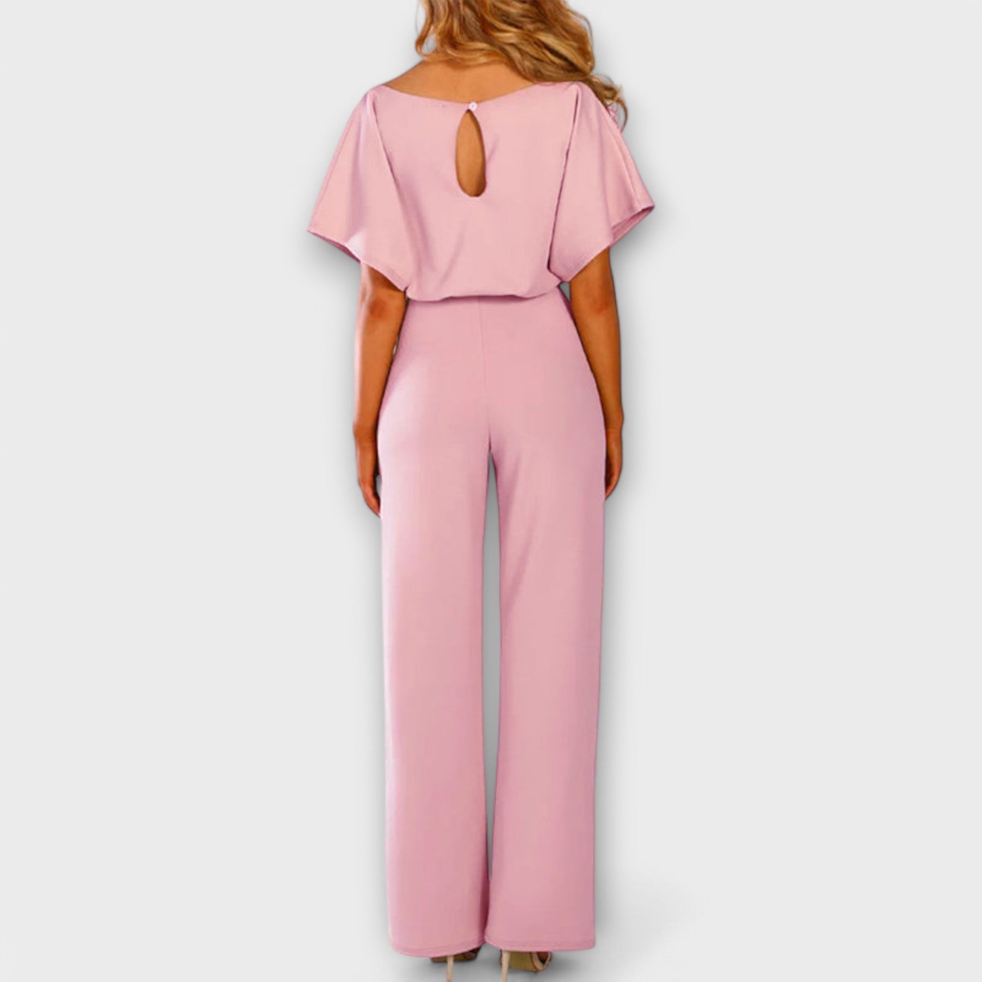 Noria – Dark Blue Jumpsuit with Elegant Silhouette