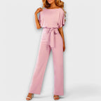 Noria – Dark Blue Jumpsuit with Elegant Silhouette