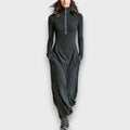 Lunerai – Zip-Neck Maxi Dress