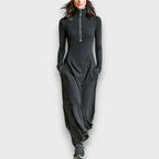 Lunerai – Zip-Neck Maxi Dress