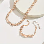 Elegant Rhinestone Fish Tail Set