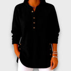 Rhenley – Cozy Button-Detail Knit Pullover