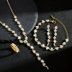 VALERINE | HIGH-END SPARKLE FLOWER JEWELRY SET