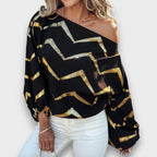 Biancessa – One-Shoulder Blouse