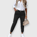 Benivra – Slim-Fit Jogger Pants in Business Look