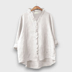 Jagina – Loose Blouse with Ruffle Edge