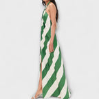 Marlowe – Striped halter maxi dress