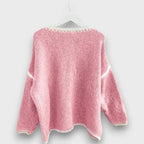 Mirellan– Cozy Contrast Knit Sweater