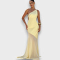 Luméa – Asymmetrical Evening Dress with Transparency