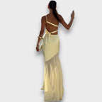 Luméa – Asymmetrical Evening Dress with Transparency