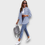 Neraya – Frayed Hem Overshirt
