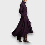 Palverra – Asymmetric Turtleneck Maxi Dress