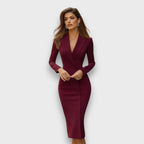Selenara – Elegant Tailored Midi Dress