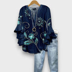 Elysava – Day Blouse with Floral Print