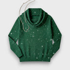 Aurelyn – Shimmer Soft-Drape Knit Sweater