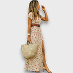Elanette – Maxi Dress with Paisley Charm