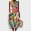 Mirelaya – Dress with Watercolor Print