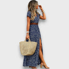 Elanette – Maxi Dress with Paisley Charm