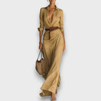 Hesara – Wrap Dress with Waist Belt