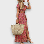 Elanette – Maxi Dress with Paisley Charm
