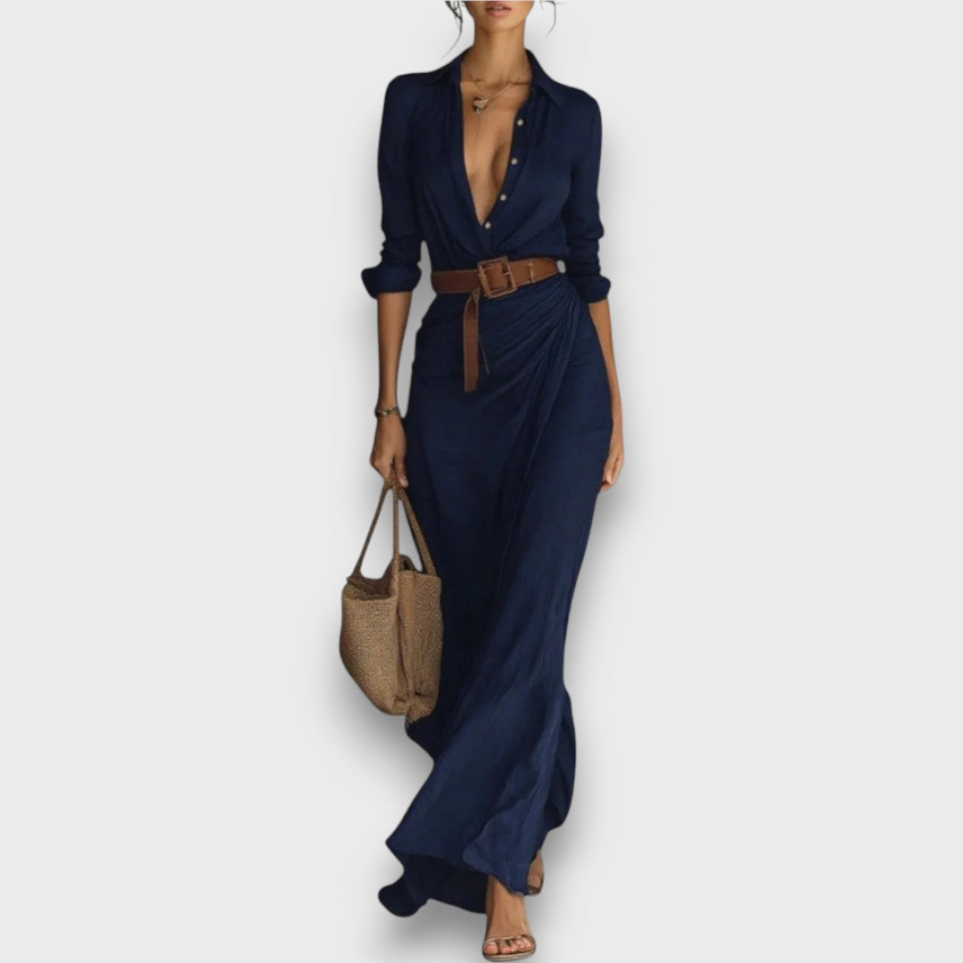 Hesara – Wrap Dress with Waist Belt