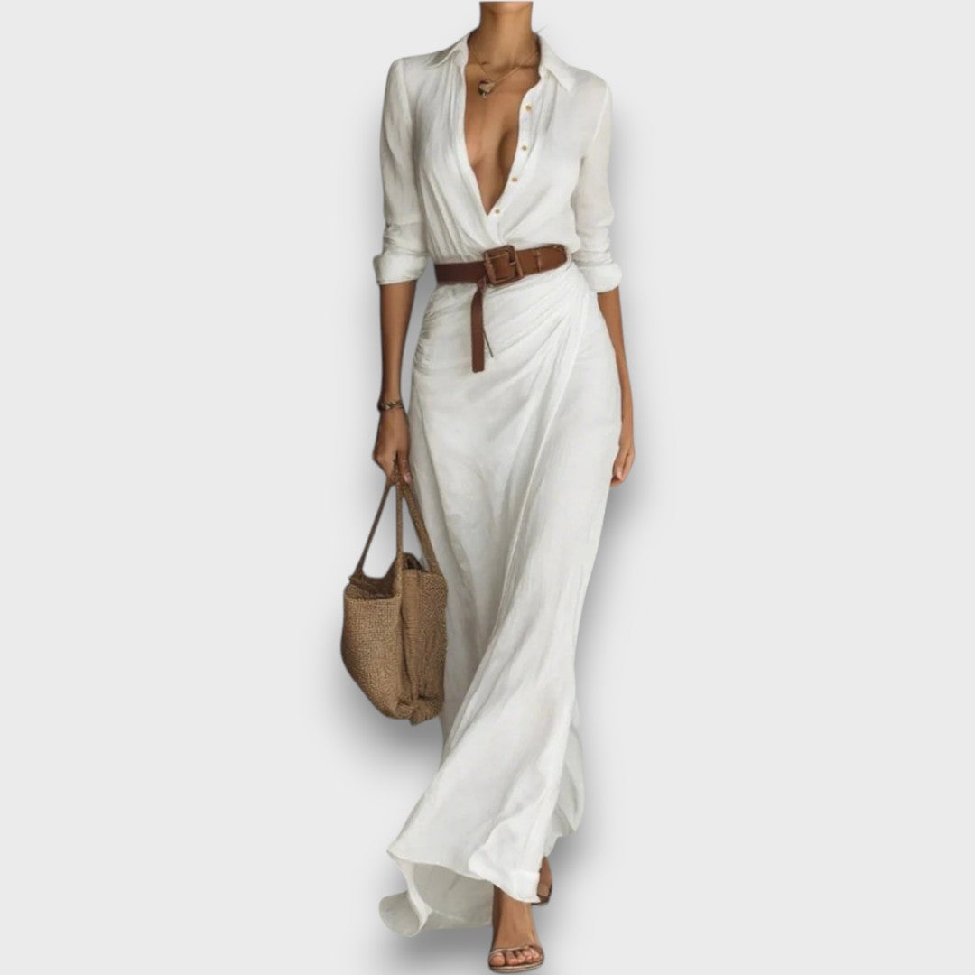 Hesara – Wrap Dress with Waist Belt