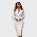Selenara – Elegant Tailored Midi Dress