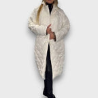 Vionne – Reversible quilted coat with leopard lining