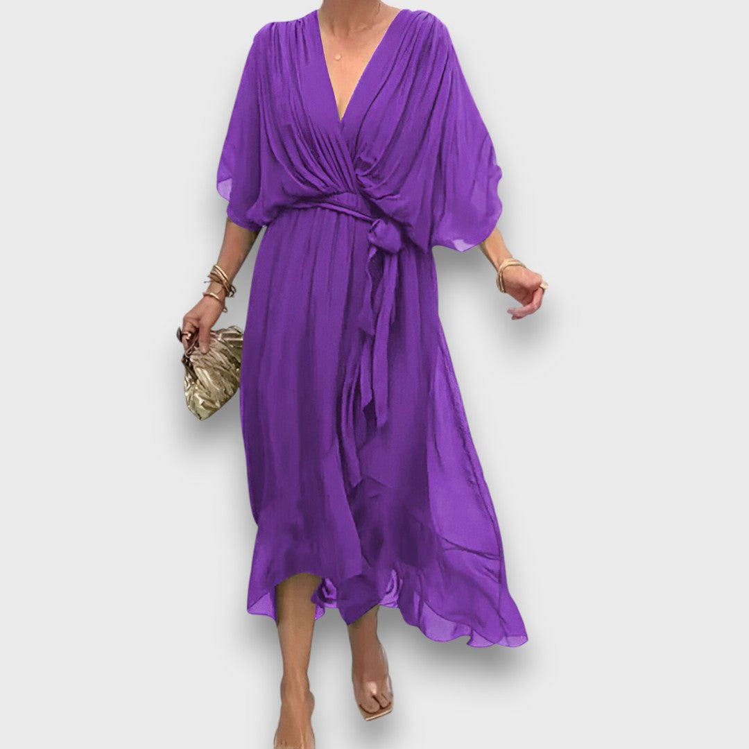 Monica – Airy Dress with V-Neck