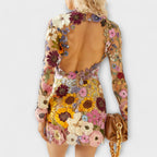 Marbela – Sleeveless Dress with Floral Relief