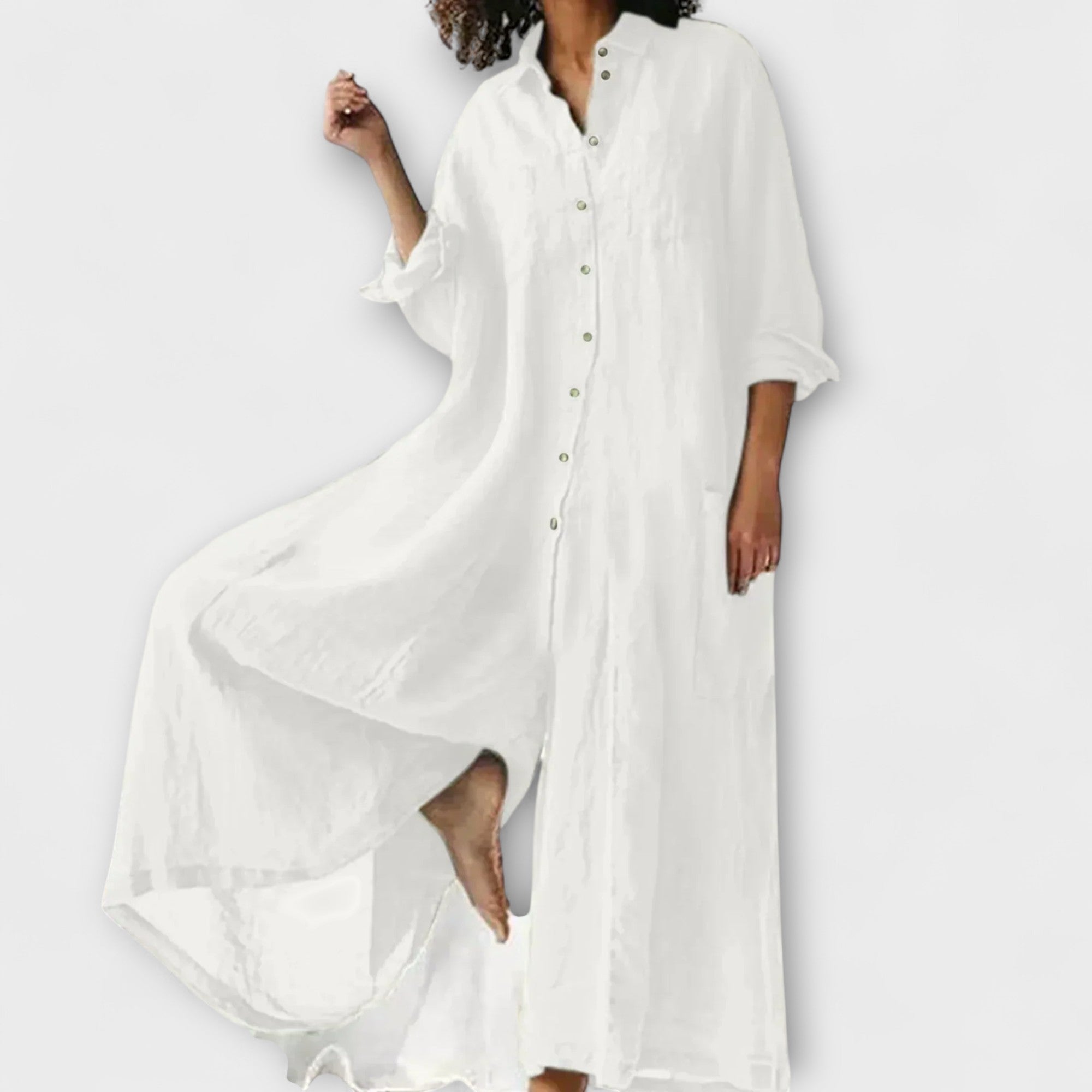 Soreya – Further Jumpsuit with Shirt Collar