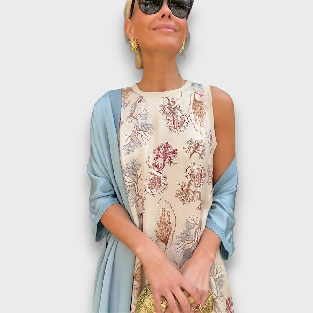 Elveria – Maxi Dress with Cardigan